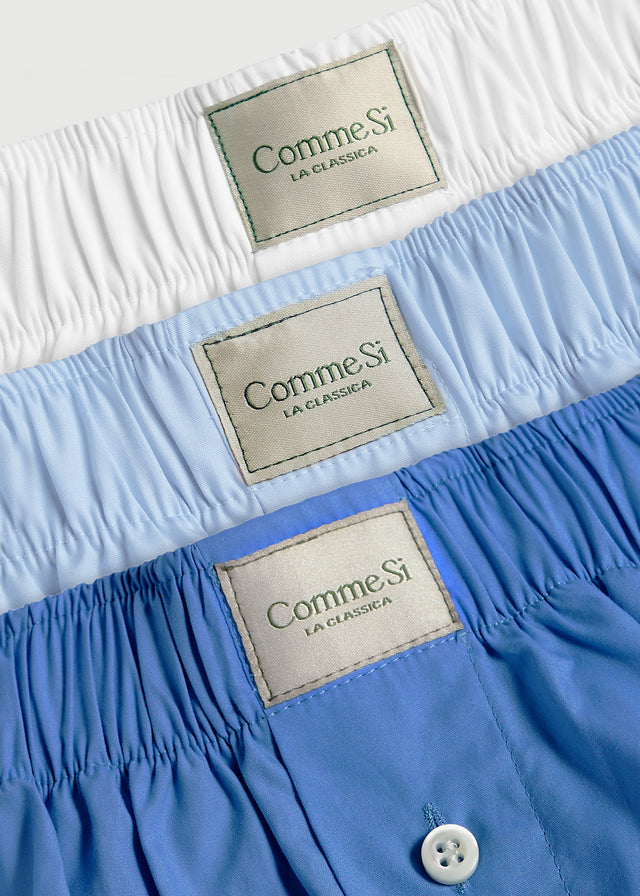 Detail of La Boxer Classica Trio, Classic, Cotton Poplin, Comme Si
